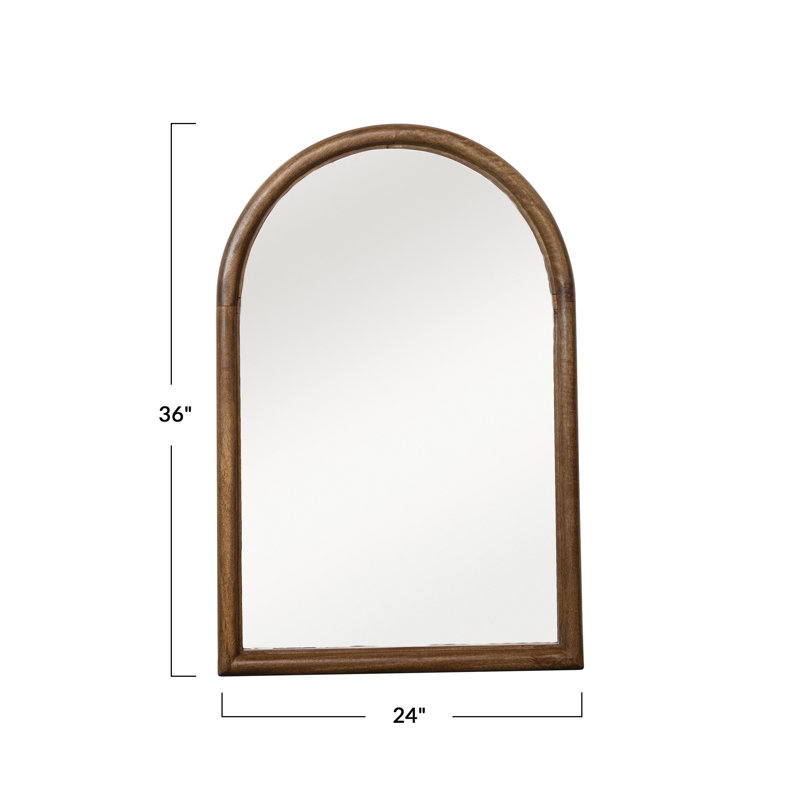 Latitude Run® Kalgan Solid Wood Arch Wall Mirror | Wayfair